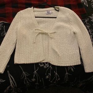White cute cardigan
